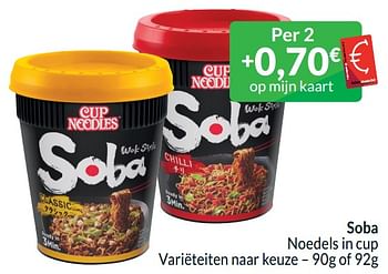 Promoties Soba noedels in cup - Cup Noodles - Geldig van 01/06/2024 tot 30/06/2024 bij Intermarche