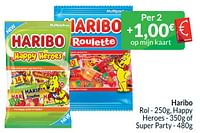 Promoties Haribo rol happy heroes of super party - Haribo - Geldig van 01/06/2024 tot 30/06/2024 bij Intermarche