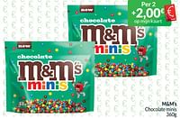 Promoties M+m’s chocolate minis - M&M 's - Geldig van 01/06/2024 tot 30/06/2024 bij Intermarche