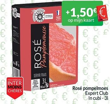 Promoties Rosé pompelmoes expert club - Rosé wijnen - Geldig van 01/06/2024 tot 30/06/2024 bij Intermarche