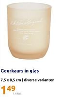 Promoties Geurkaars in glas - Huismerk - Action - Geldig van 05/06/2024 tot 11/06/2024 bij Action