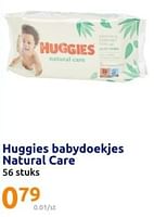 Promoties Huggies babydoekjes natural care - Huggies - Geldig van 05/06/2024 tot 11/06/2024 bij Action