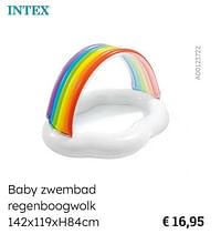 Baby zwembad regenboogwolk-Intex