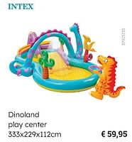 Promoties Dinoland play center - Intex - Geldig van 28/05/2024 tot 31/08/2024 bij De Kinderplaneet