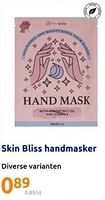 Promoties Skin bliss handmasker - Skin bliss - Geldig van 05/06/2024 tot 11/06/2024 bij Action