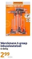 Promoties Werckmann t-greep inbussleutelset - Werckmann - Geldig van 05/06/2024 tot 11/06/2024 bij Action