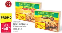 Promotions Barres protéinées - Nature Valley  - Valide de 14/06/2024 à 16/06/2024 chez Aldi