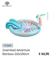 Promoties Zwembad adventure rainbow - Swim Essentials - Geldig van 28/05/2024 tot 31/08/2024 bij De Kinderplaneet