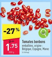 Promotions Tomates bonbons - Produit maison - Aldi - Valide de 10/06/2024 à 16/06/2024 chez Aldi