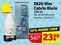 Promotions In2u him calvin klein - Calvin Klein - Valide de 04/06/2024 à 09/06/2024 chez Kruidvat