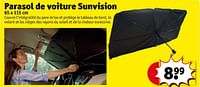 Promotions Parasol de voiture sunvision - Produit maison - Kruidvat - Valide de 04/06/2024 à 09/06/2024 chez Kruidvat