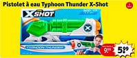 Promotions Pistolet à eau typhoon thunder x-shot - Zuru - Valide de 04/06/2024 à 09/06/2024 chez Kruidvat