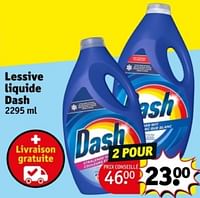 Promotions Lessive liquide dash - Dash - Valide de 04/06/2024 à 09/06/2024 chez Kruidvat