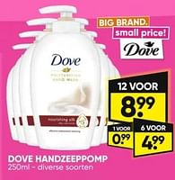 Promoties Dove handzeeppomp - Dove - Geldig van 03/06/2024 tot 16/06/2024 bij Big Bazar