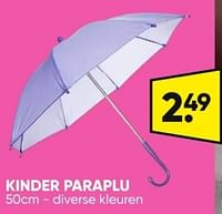 Promoties Kinder paraplu - Huismerk - Big Bazar - Geldig van 03/06/2024 tot 16/06/2024 bij Big Bazar