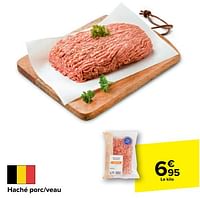 Promotions Haché porc-veau - Produit maison - Carrefour  - Valide de 05/06/2024 à 11/06/2024 chez Carrefour