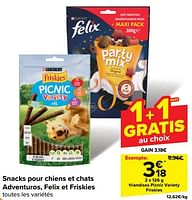 Promotions Friandises picnic variety friskies - Purina - Valide de 05/06/2024 à 11/06/2024 chez Carrefour