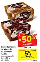 Promotions Viennois au chocolat - Nestlé - Valide de 05/06/2024 à 11/06/2024 chez Carrefour