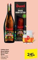 Promotions Coffret rhum brasil edition barrel aged duvel - Duvel - Valide de 05/06/2024 à 11/06/2024 chez Carrefour