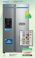 Promoties Friac amerikaanse koelkast sbs7031im-ix - Friac - Geldig van 01/06/2024 tot 30/06/2024 bij Eldi