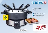 Promoties Friac fondue xl ef 1007 - Friac - Geldig van 01/06/2024 tot 30/06/2024 bij Eldi