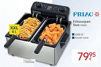 Promoties Friac frituurpan duo f600ix - Friac - Geldig van 01/06/2024 tot 30/06/2024 bij Eldi