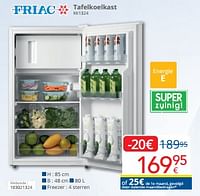 Promoties Friac tafelkoelkast kk1324 - Friac - Geldig van 01/06/2024 tot 30/06/2024 bij Eldi