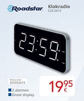 Promoties Roadstar klokradio clr-2615 - Roadstar - Geldig van 01/06/2024 tot 30/06/2024 bij Eldi
