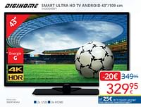 Digihome` smart ultra hd tv android 43``-109 cm u43dg450-1-Digihome
