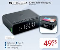 Promoties Muse klokradio charging m-175 wi - Muse - Geldig van 01/06/2024 tot 30/06/2024 bij Eldi