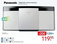 Promoties Panasonic digitale micro-keten sc-hc212eg-w - Panasonic - Geldig van 01/06/2024 tot 30/06/2024 bij Eldi