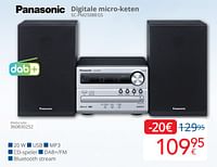 Promoties Panasonic digitale micro-keten sc-pm250begs - Panasonic - Geldig van 01/06/2024 tot 30/06/2024 bij Eldi