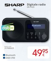 Promoties Sharp digitale radio dr-p420 - Sharp - Geldig van 01/06/2024 tot 30/06/2024 bij Eldi