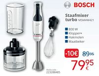 Promoties Bosch staafmixer turbo msm4w421 - Bosch - Geldig van 01/06/2024 tot 30/06/2024 bij Eldi