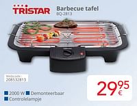 Promoties Tristar barbecue tafel bq-2813 - Tristar - Geldig van 01/06/2024 tot 30/06/2024 bij Eldi