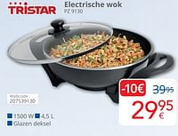 Promoties Tristar electrische wok pz 9130 - Tristar - Geldig van 01/06/2024 tot 30/06/2024 bij Eldi