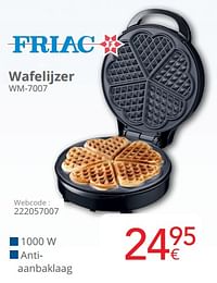 Friac wafelijzer wm-7007-Friac