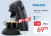 Promoties Philips senseo original hd6552-33 - Philips - Geldig van 01/06/2024 tot 30/06/2024 bij Eldi