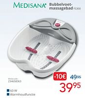 Promoties Medisana bubbelvoetmassagebad fs300 - Medisana - Geldig van 01/06/2024 tot 30/06/2024 bij Eldi