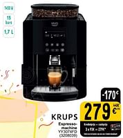 Promoties Krups espressomachine yy3074fd - Krups - Geldig van 04/06/2024 tot 17/06/2024 bij Cora