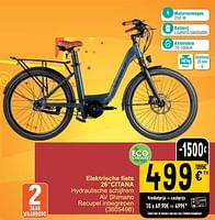 Promoties Elektrische fiets 26`` citana - Huismerk - Cora - Geldig van 04/06/2024 tot 17/06/2024 bij Cora