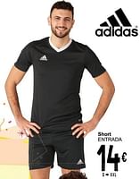 Promoties Short entrada - Adidas - Geldig van 04/06/2024 tot 17/06/2024 bij Cora