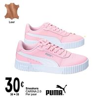 Promoties Sneakers carina 2.0 - Puma - Geldig van 04/06/2024 tot 17/06/2024 bij Cora