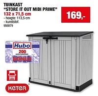 Promoties Tuinkast store it out midi prime - Keter - Geldig van 05/06/2024 tot 16/06/2024 bij Hubo