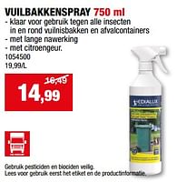 Promoties Vuilbakkenspray - Edialux - Geldig van 05/06/2024 tot 16/06/2024 bij Hubo