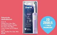 Promoties Elektrische tandenborstel oral-b vitality pro lilac mist - Oral-B - Geldig van 06/06/2024 tot 12/06/2024 bij Delhaize