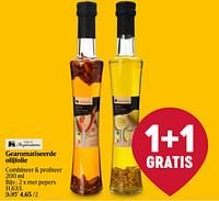 Promoties Gearomatiseerde olijfolie met pepers - Huismerk - Delhaize - Geldig van 06/06/2024 tot 12/06/2024 bij Delhaize
