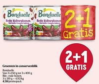 Promoties Groenten in conservenblik bonduelle rode bonen - Bonduelle - Geldig van 06/06/2024 tot 12/06/2024 bij Delhaize