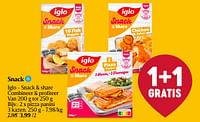 Promoties Snack iglo - snack + share pizza panini 3 kazen - Iglo - Geldig van 06/06/2024 tot 12/06/2024 bij Delhaize