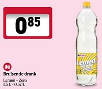 Promoties Bruisende drank lemon - zero - Huismerk - Delhaize - Geldig van 06/06/2024 tot 12/06/2024 bij Delhaize